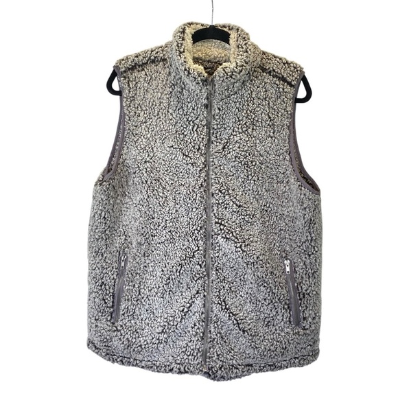 THREAD & SUPPLY Women's size L Sherpa Vest full zip - Picture 1 of 8